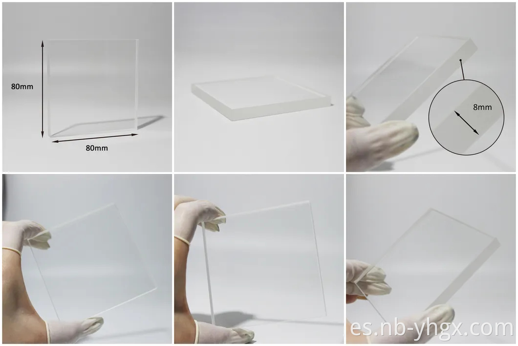 Vy Optics Supply Ventana de placa de vidrio cuadrada óptica